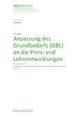 Anpassung des Grundbedarfs an die Preis- und Lohnentwicklungen