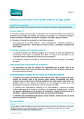 Programme Nationale contre la pauvreté (2018): Fiche d'information Chances de formation