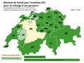 Forfait pour l’entretien - Vue d'ensemble Suisse