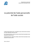 Le potentiel de l'aide personnelle de l'aide sociale