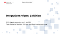 Leitlinien IV Integrationsreform