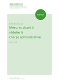 Position: Mesures visant à réduire la charge administrative