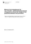 Office fédéral de la statistique (2015). Statistique de l'aide sociale dans le domaine de l'asile.