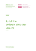 Sozialhilfe erklärt in einfacher Sprache - Merkblatt