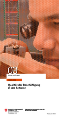 Bundesamt für Statistik (2015). Qualität der Beschäftigung in der Schweiz.