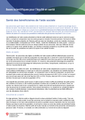 OFSP (2021) Fiche d'information - Santé des bénéficiaires de l'aide sociale