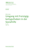 Umgang mit Freizügigkeitsguthaben in der Sozialhilfe